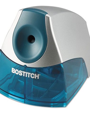 Bostitch Office Personal Electric Pencil Sharpener, Powerful Stall-Free Motor, High Capacity Shavings Tray, Blue