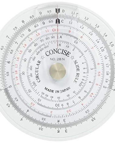 Concise 100973 Ruler Circular Calculator 28N