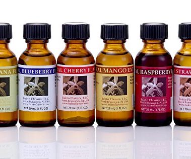 Bakto Flavors - Natural Flavors & Extracts - FRUIT Combo - Banana, Blueberry, Cherry, Mango, Raspberry, Strawberry