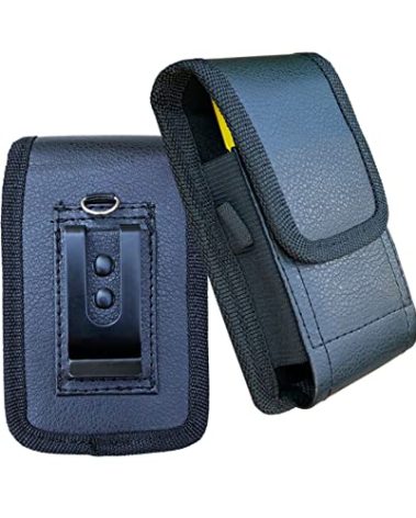 Flip Phone Case with Belt Clip and Loop, Maezar PU Leather Pouch Holster for TCL Flip Go Pro Classic, Alcatel Go, Nokia 2660, Cingular, Wine 2 LTE, Jitterbug, Magnetic Closure