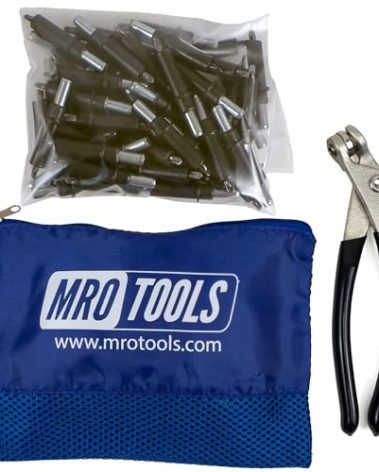 50 5/32 Cleco Sheet Metal Fasteners + Cleco Pliers w/Carry Bag (K1S50-5/32)