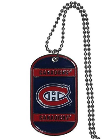 Siskiyou Sports Montreal Canadiens® Tag Necklace, 26", Blue