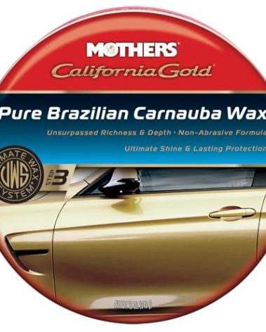 Mothers 05550 California Gold Pure Brazilian Carnauba Wax Paste (Ultimate Wax System, Step 3) - 12 oz.
