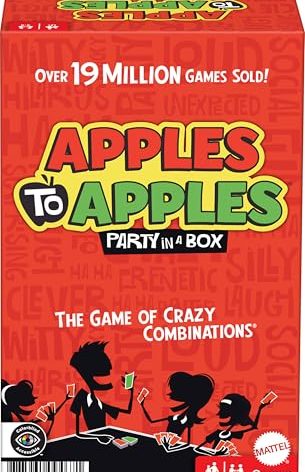 Mattel Games Apples to Apples Game of Comparisons for Parties & Family Reunions with 500+ Cards for 4 to 8 Players
