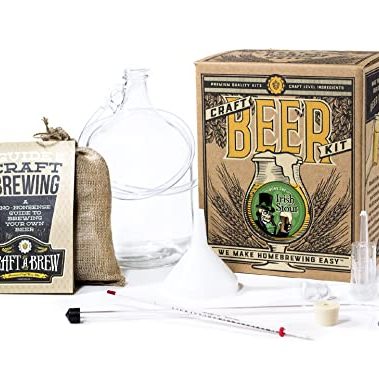 Craft A Brew - Irish Stout - Beer Making Kit - Make Your Own Craft Beer - Complete Equipment and Supplies - Starter Home Brewing Kit - 1 Gallon
