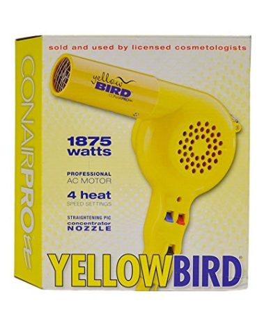 Conair Pro Yellow Bird Hair Dryer (Model: YB075W)