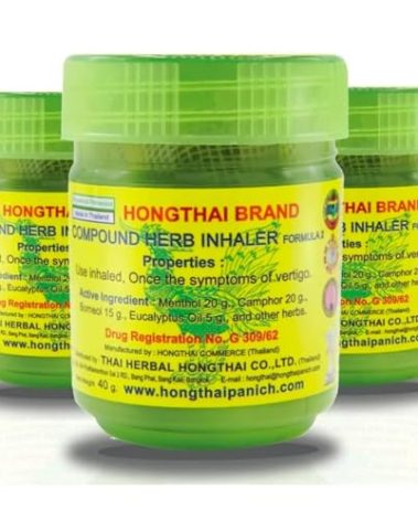 HONG THAI Traditional Thai Herbal Inhaler Pack of 3