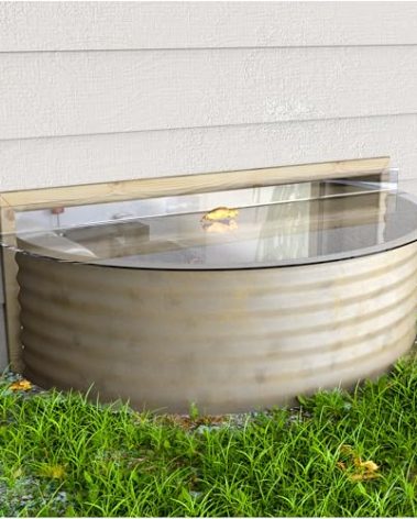 Tredre"Cover with Confidence" Clear Polycarbonate Window Well Cover (39" L X 16" W) - UV Resistant, Debris Protection, Optimal Light Transmission for Basement and Outdoor Use