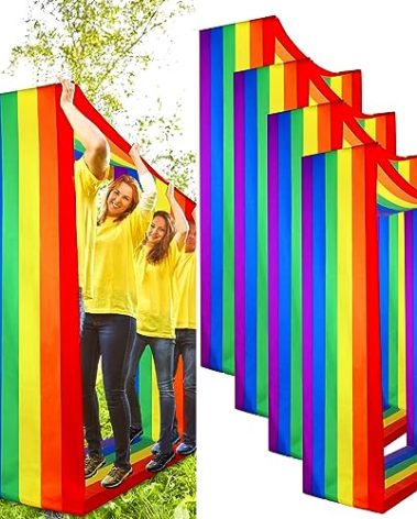 Liliful 4 Pcs Team Building Games Group Learning Activity Playing Run Mat Colorful Carnival Field Day Mat for Boys Girls Adults Indoor Outdoor Race Games Office Backyard Party