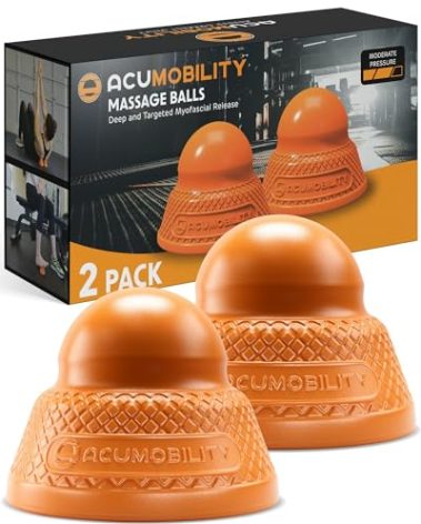 Acumobility Massage Ball Roller 2 Pack - Trigger Point - Massage Balls Massage Roller Ball - Foot Massage Ball - Physical Therapy Ball
