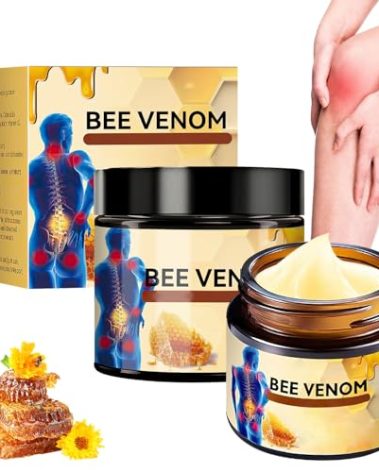 Yicengy 2PCS Bee Venom Advanced Joint and Bone Cream, Bee Venom Joint Gel, New Bees Venoms Professional Cream Relief Gel for Back, Knee, Hands, Neck, Feet