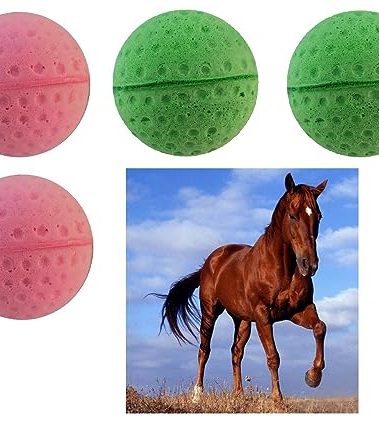 SHUYUE Ear Plug for Horses Foam Ear Plugs Ball tack and Supplies Horse Classic Equine Ear Plugs (Pine Green)