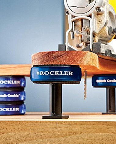 XL Risers for Rockler Bench Cookie Plus & Connect - Woodworking Tools for Clearance & Lateral Stability - Risers w/Height up to 5” for Woodworking Bench - Wood Riser w/Threaded Stud (4 Pack)