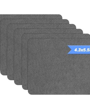 Azobur Sofa Fabric Repair Patch, 6 Piece Microfiber Patches, Self Adhesive Fabric Sofa Patch Repair Fabric, Luxurious Look, Quick Fix Sofa.(Gray)