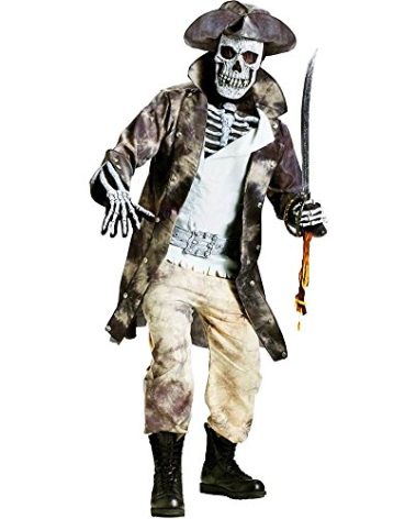 Fun World Men's Ghost Pirate Adult Costume