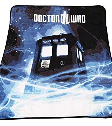 Doctor Who Throw Blanket - TARDIS Gallifrey Fleece - 50" x 60" Afghan