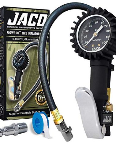 JACO FlowPro Tire Inflator with Pressure Gauge - 100 PSI