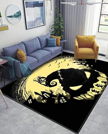 Jack's Nightmare Area Rugs Non-Slip Floor Mat Doormats Home Runner Rug Carpet for Bedroom Indoor Outdoor Kids Play Mat Nursery Throw 60x39inch