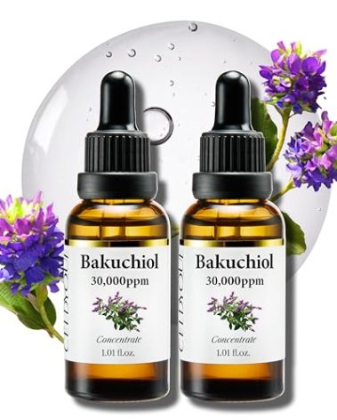 Korean Bakuchiol Concentrate Mix-in Serum 30,000 ppm - High Potency Retinol Alternative | Wrinkle Reduction Skin Firming & Smoothing - Anti-Aging Sensitive Skin Vegan & Cruelty-Free Non-GMO 2 oz