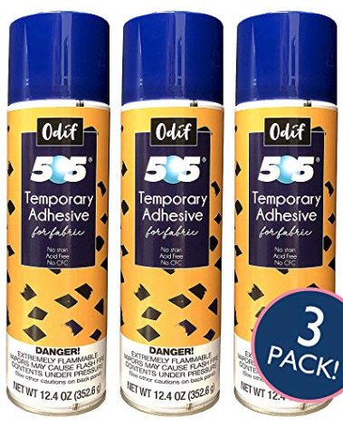 Odif USA 505 Spray & Fix Temporary Fabric Adhesive 3/Pk-12.4oz, 3 Pack