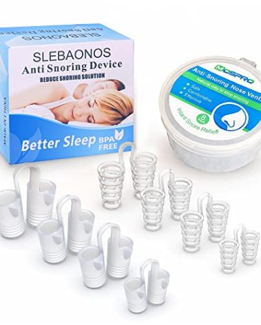 8 Pack Nose Vents to Ease Breathing Anti Snoring Nose Vents with Different Size Breathing Relief Nasal Dilator Includes Travel Case
