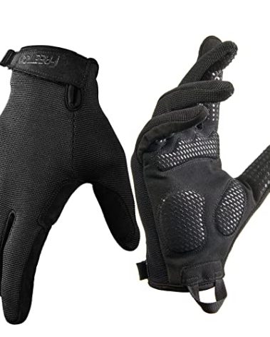FREETOO Full-Finger Workout Gloves for Men, Padded Gym Gloves with Excellent Grip and Palm Protection, Touch Screen Friendly