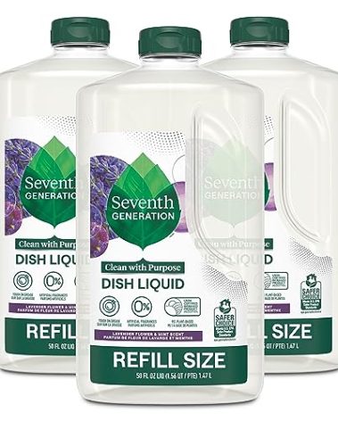 Seventh Generation Hand Dish Wash Refill, Lavender Floral & Mint, 3pk 50z