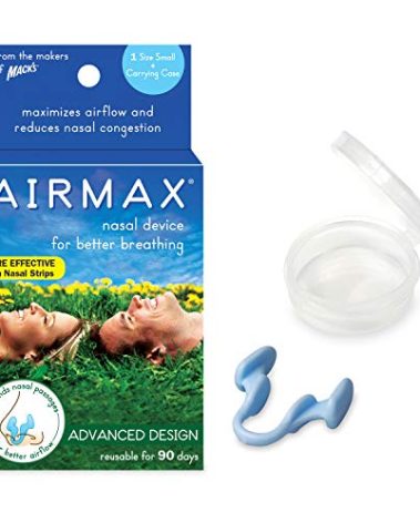 AIRMAX Nasal Dilator for Better Breathing – Natural, Comfortable, Breathing Aid Solution for Maximum Airflow and Reduced Nasal Congestion (Small - Blue)