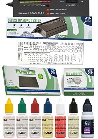 Purity Testing Kit for Diamonds Gemstones Moissanites Gold Silver and Platinum Jewelry Electronic Digital Diamond Tester Machine JSP GTE