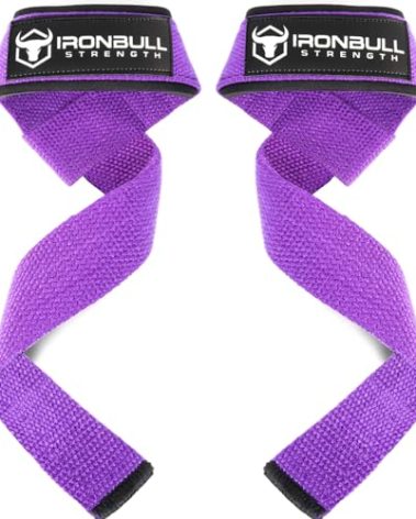 Lifting Wrist Straps for Weightlifting (1 Pair) – Padded Lifting Straps for Deadlifts, Powerlifting, Strength Training & Bodybuilding – Gym Straps for Men & Women (Purple)