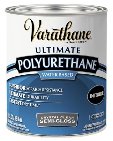 Varathane Water-Based Ultimate Polyurethane, Quart, Semi-Gloss