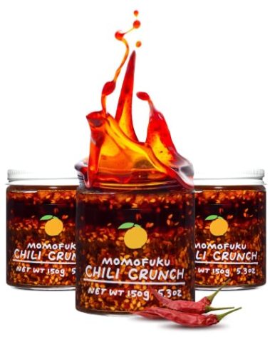 Momofuku Original Chili Crunch Multipack by David Chang, 5.5 Ounces Each, Chili Oil with Crunchy Garlic and Shallots, Spicy Chili Crisp for Cooking as Sauce or Topping, 3 Pack