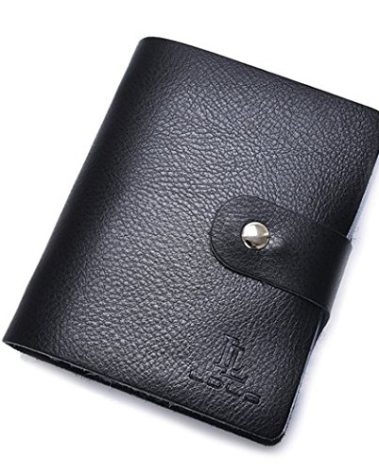 Wonder Wallet - Amazing Slim RFID Wallets As Seen on TV, Black Leather
