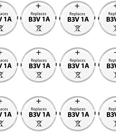 Enerpe B3V 1A Replacement Battery High Capacity Compatible with High Tech Electronic Collars of MS-4 and MS-5 Pack of 12