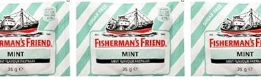 FISHERMAN'S FRIEND Sugar-Free Sugar-Free Mint Flavor Pastilles 3 Pack of 25g SÖPÖSÖPÖ pack (SOPOSOPO)