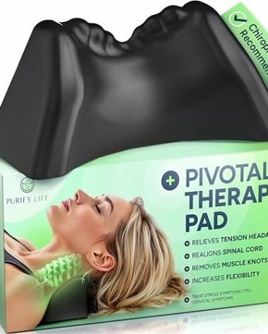 Purify Life Occipital Release Tool for Pivotal Therapy and TMJ - Cervical Traction Pillow - Neck Stretcher and Shoulder Relaxer - Neck Traction Device for Spinal Alignment & Tension Headaches