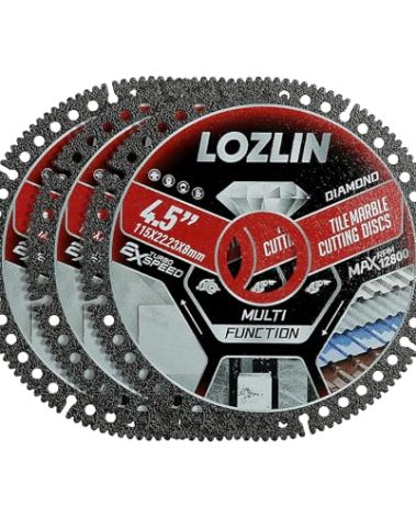 3PCS 4.5" Diamond Blade for Tile Cutting - No Chipping Ultra-Thin Dry Cut Blade - Fits Angle Grinder for Marble, Ceramic, Porcelain Tile