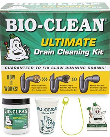 Bio-Clean Ultimate Drain Cleaning Kit Cleans Drains- Septic Tanks - Grease Traps All Natural and 100% Guaranteed No Caustic Chemicals! Removes fats Oil and Grease, Completely Cleans Your System.