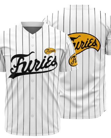 KUYBOBCEL The Furies Movie Baseball Jersey for Men and Women Stitched Shirts, White M