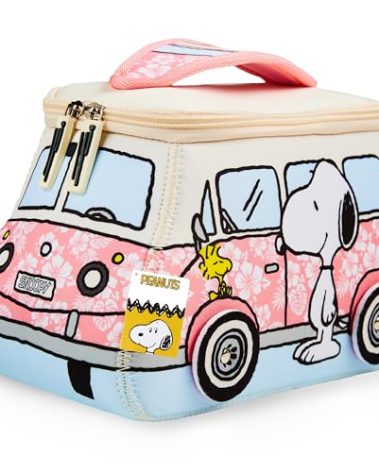 Get Trend Peanuts Snoopy Toiletry Bag Women Teens Travel Essentials Girls Makeup Bag Gifts for Her (Pink Snoopy)