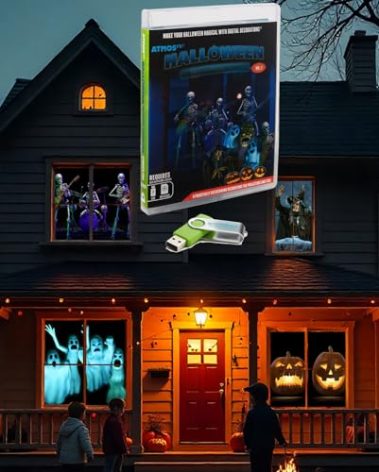 AtmosFX® Halloween Hollusion Digital Decoration on USB Includes 8 Atmosfx Video Effects for Hallloween