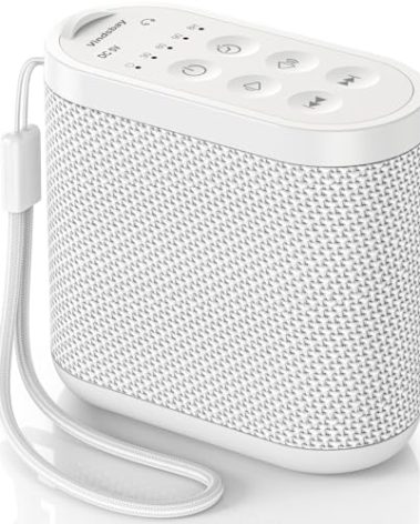Portable Travel Sound Machine for Adults, Baby Sleeping - White Noise Machine：Rechargeable Battery, Headphone Jack, 21 Sounds, Sleep Timer - Noise Machine for Office Privacy & Noise Canceling, Home