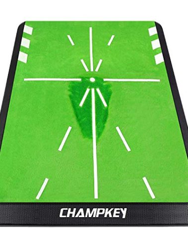 CHAMPKEY Heavy-Duty Golf Hitting Mat - Swing Path Feedback Golf Practice Mat - Ideal for Indoor and Outdoor Training