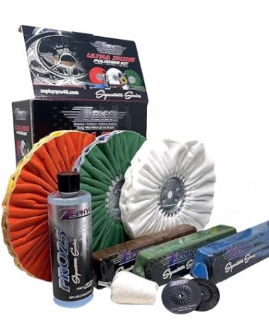 Zephyr - Ultra Shine Forged Wheels Aluminum Polishing Kit - Aluminum Wheel Polisher - Stainless Steel & Metal Polishing Kit Made for Semi & Lifted Trucks, Billet Parts, & More