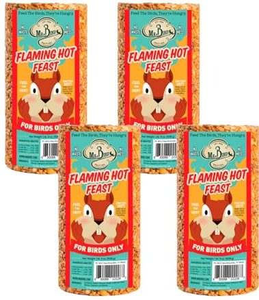 Mr. Bird Flaming Hot Feast Small Cylinder (Pack of 4)