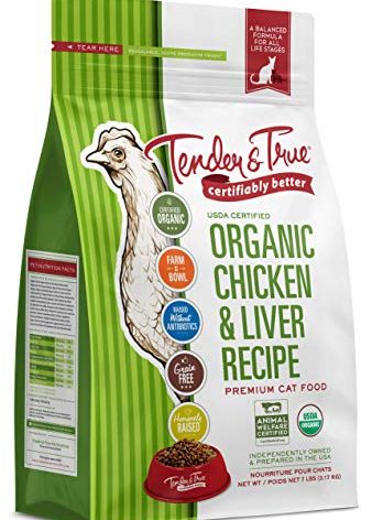Tender & True Organic Chicken & Liver Recipe Cat Food, 7 lb
