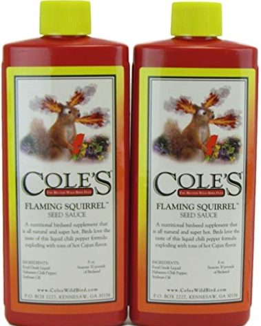 Cole's Flaming Squirrel Assorted Species Wild Bird Food Additive Soybean Oil 8 oz. (Set of 2)