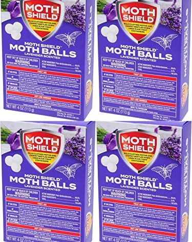 Moth balls Moth Shield 4Oz Pack (Lavender Scent, 4)