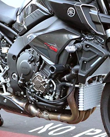 Shogun USA Made Yam MT-10 MT10 SP 2018 2019 2020 2021 2022 2023 2024 2025 FZ10 FZ 10 2017 Black No Cut Frame Sliders Fits ABS & NON ABS Models - 750-6819