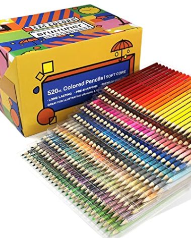 520 Colored Pencils, Professional Grade Rich Pigment Soft Core, Coloring Pencils Suitable for Adults, Artists Coloring Sketching and Painting